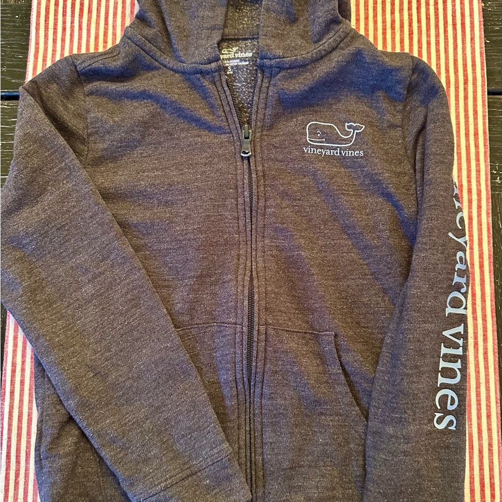 Vineyard Vines Kids Gray Hoodie, Size Small